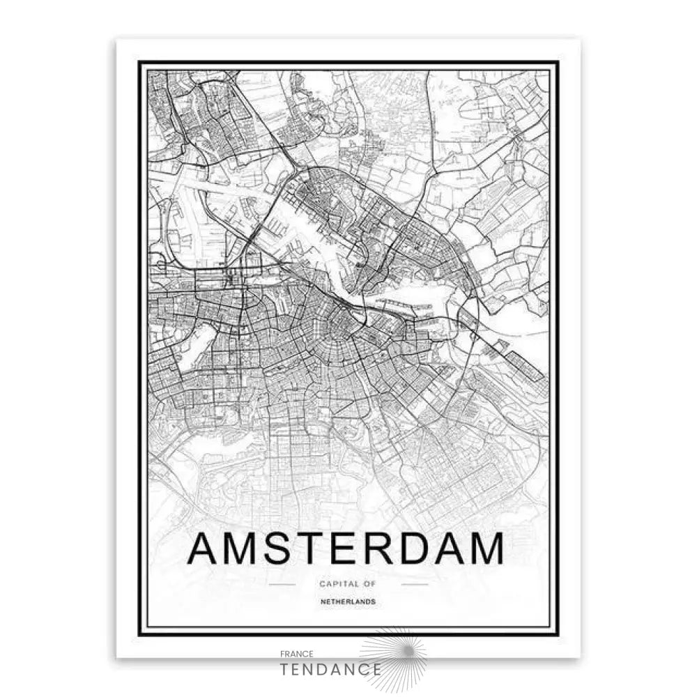 Affiche Holographique Amsterdam | France-Tendance