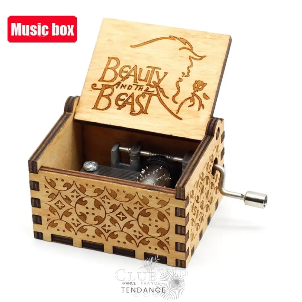 Boîtes à Musique En Bois Naturel | Cinéma Mangas Jeux Vidéos