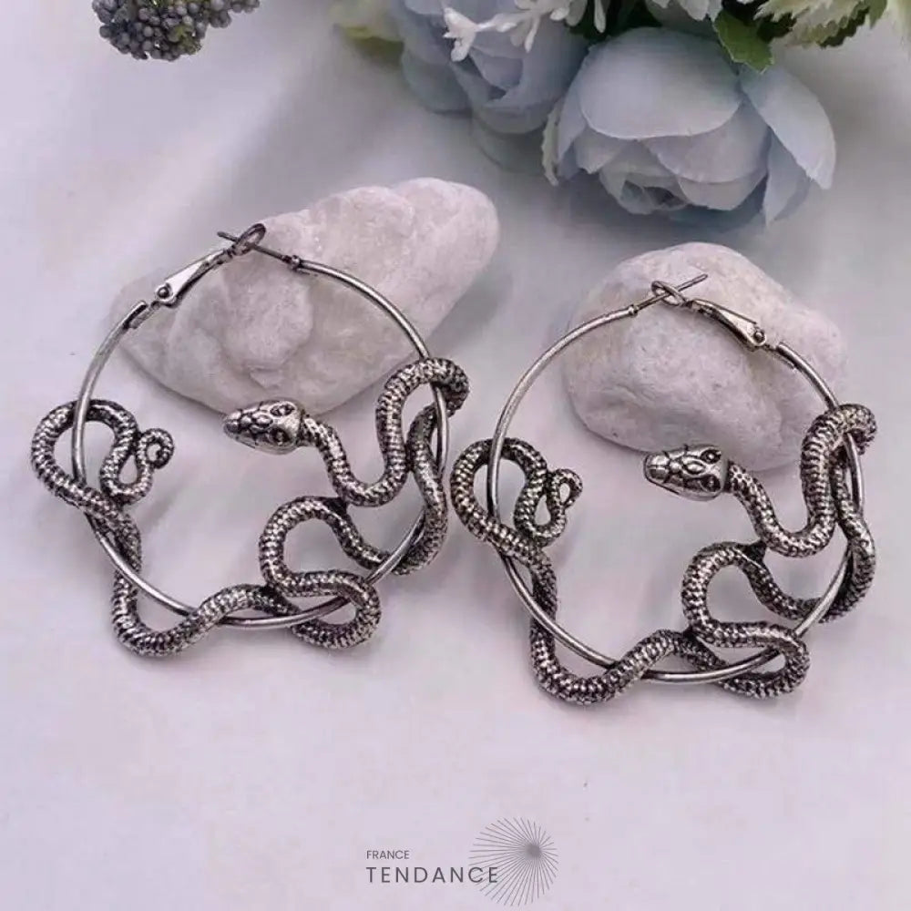 Boucles D’oreille Dark Snake | France-Tendance