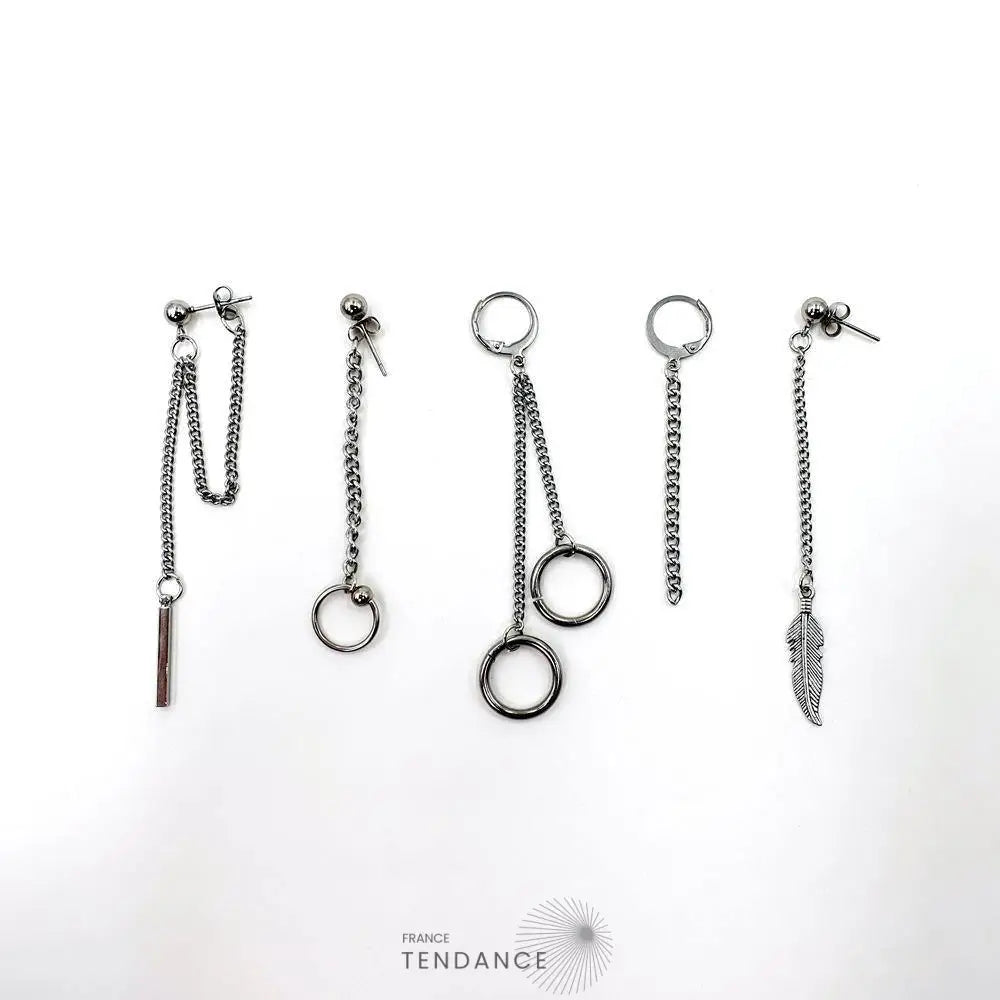 Boucles D’oreille Style K-pop En Acier Inoxydable |