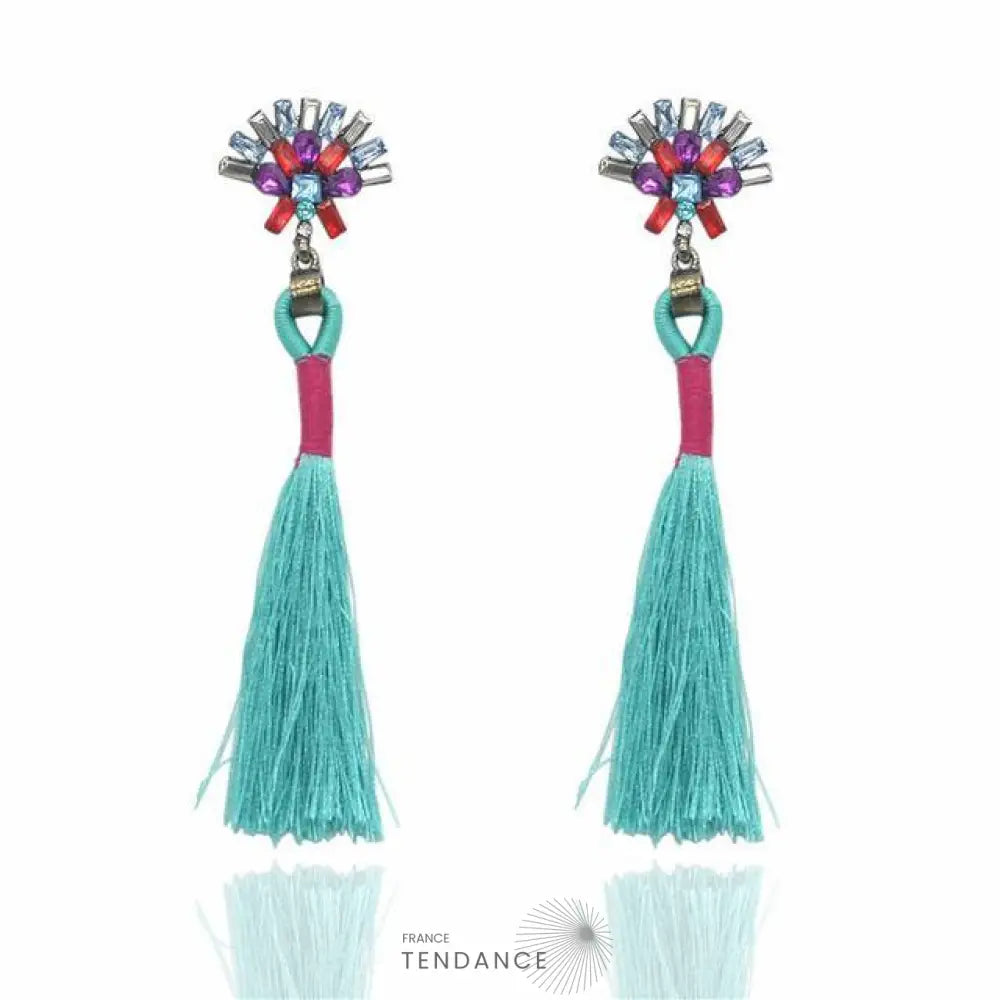 Boucles D’oreilles Boho à Franges | France-Tendance