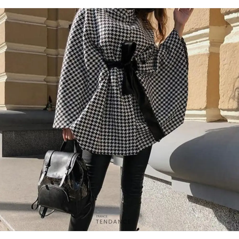 Cape Nouée Pied De Poule | France-Tendance