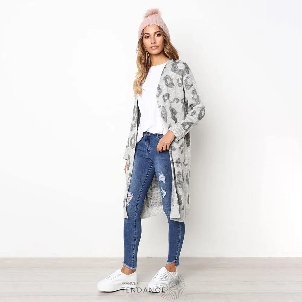 Cardigan Léopard | France-Tendance