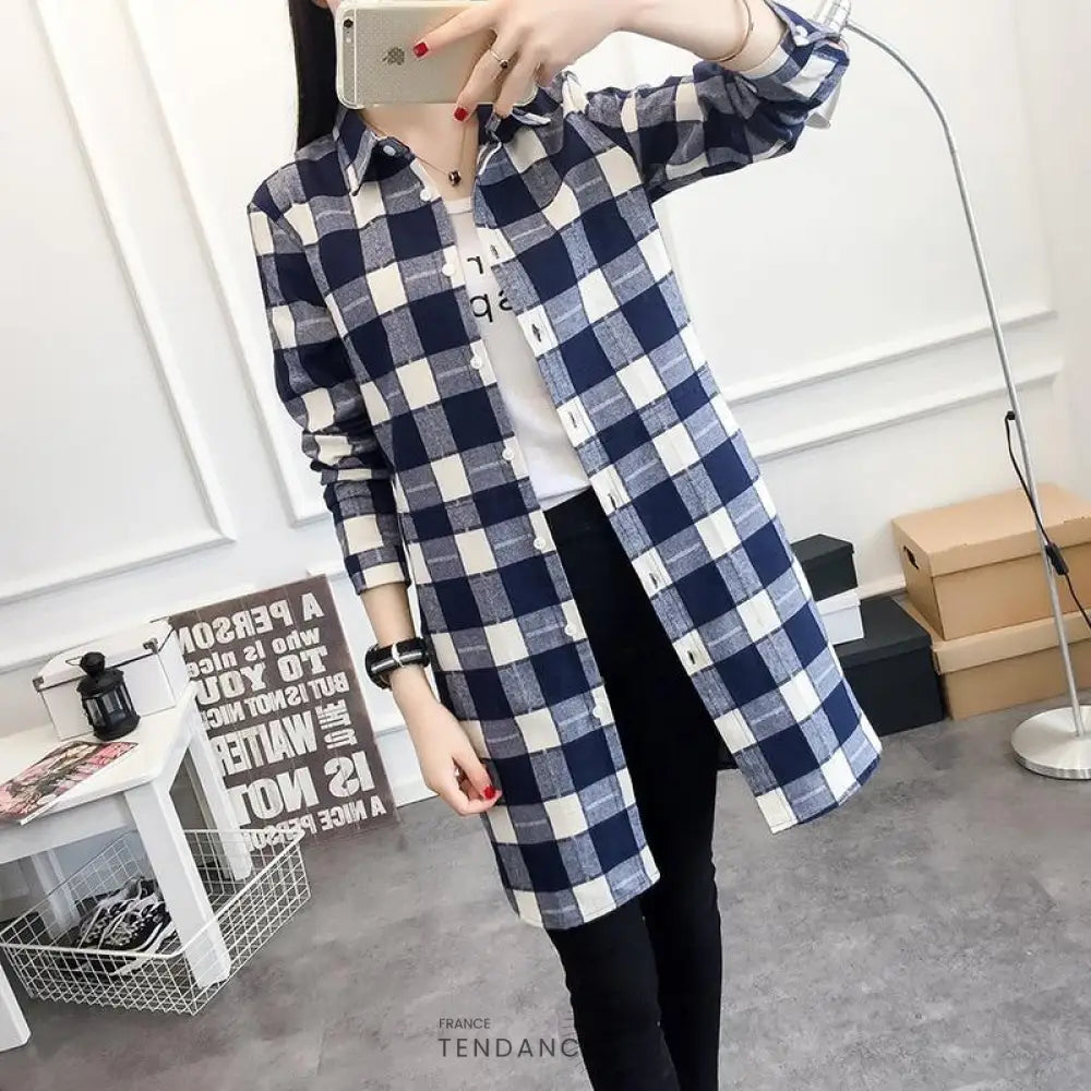 Chemise Oversize à Carreaux | France-Tendance