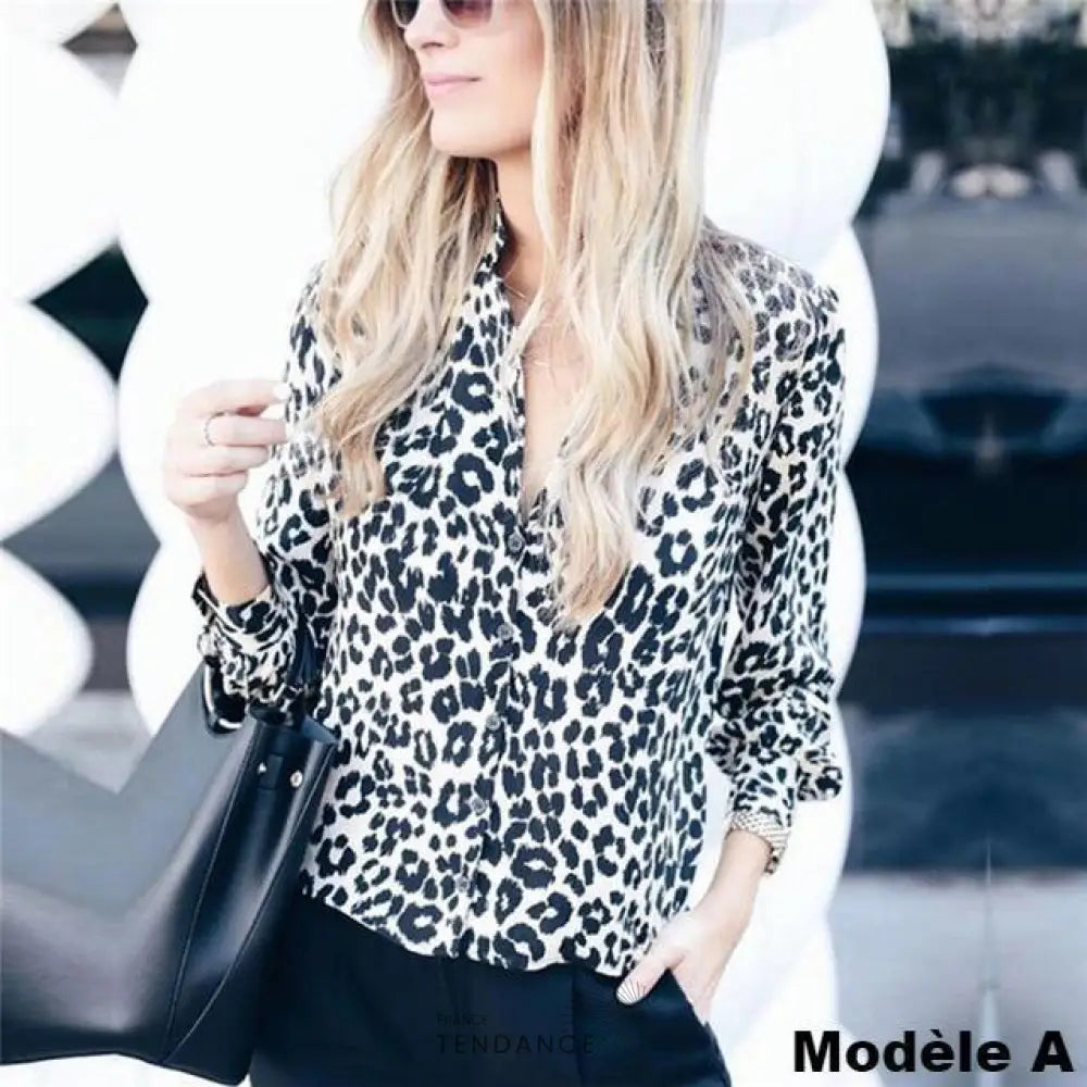 Chemisier à Imprimé Léopard | France-Tendance