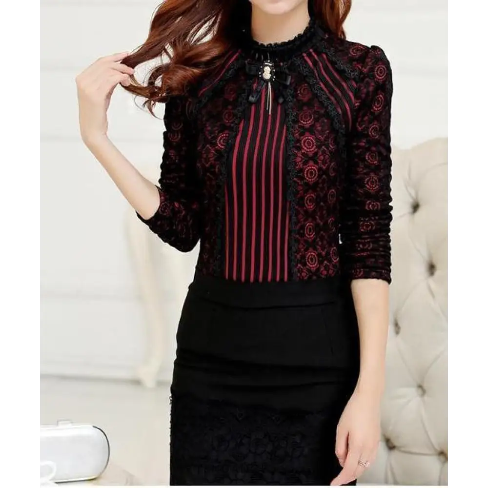 Chemisier En Dentelle Divina | France-Tendance