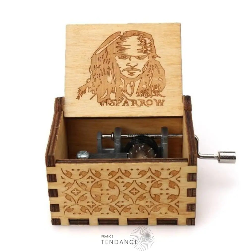 Coffre à Musique En Bois Naturel | France-Tendance