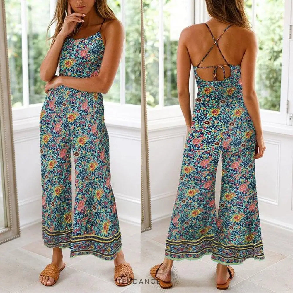 Combinaison Bohème Fleurie | France-Tendance