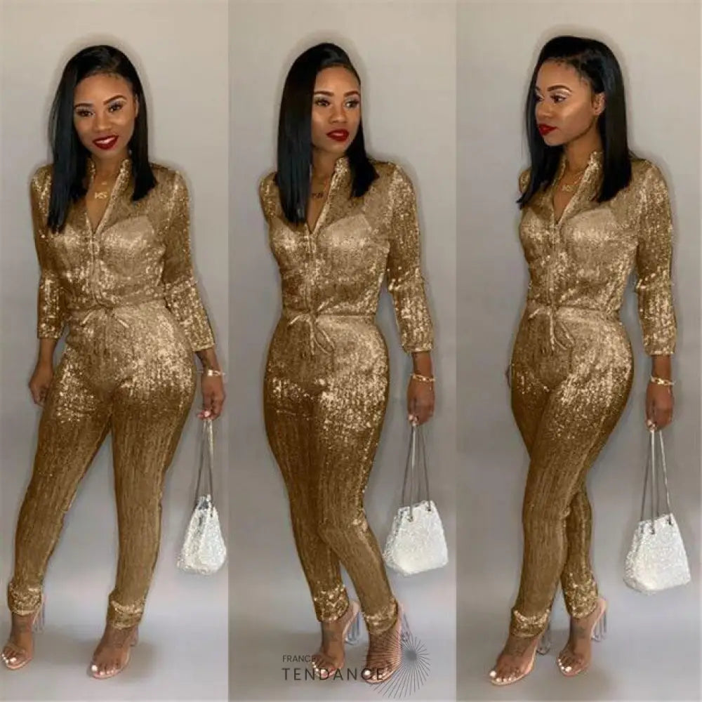 Combinaison Zippée Gleam | France-Tendance