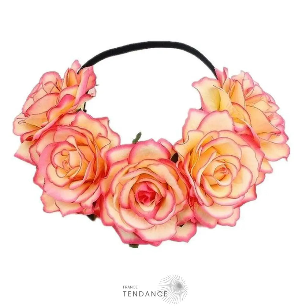 Couronne De Fleurs Artificielle Cheveux Longs |