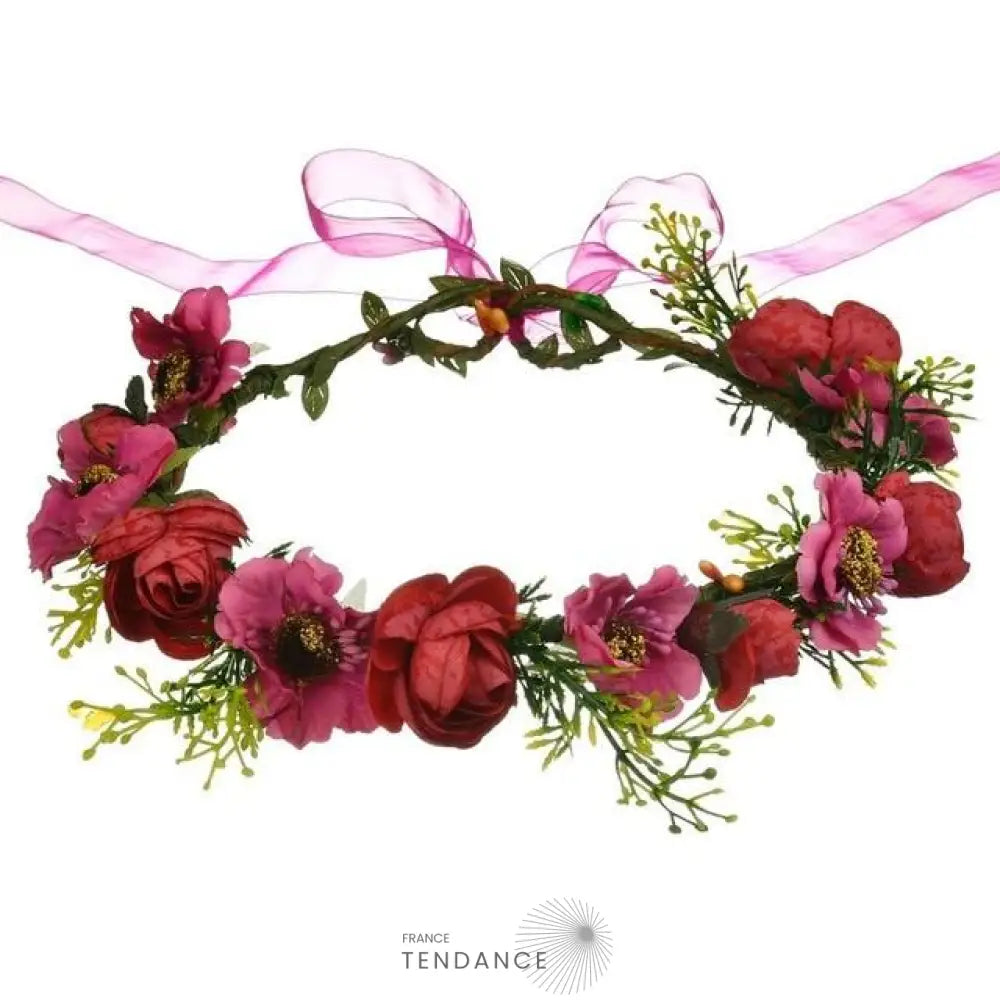 Couronne De Fleurs Bordeaux | France-Tendance