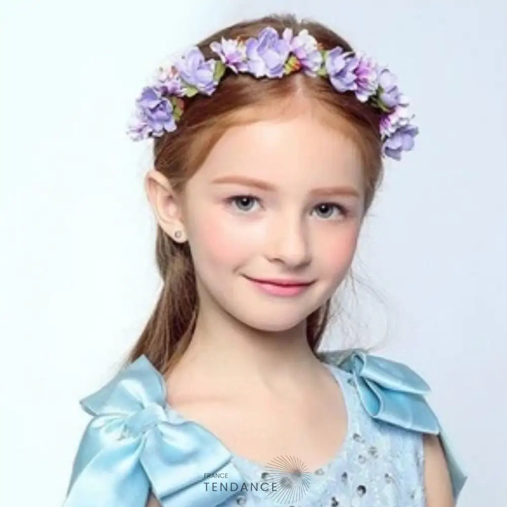 Couronne De Fleurs Cheveux Petite Fille | France-Tendance