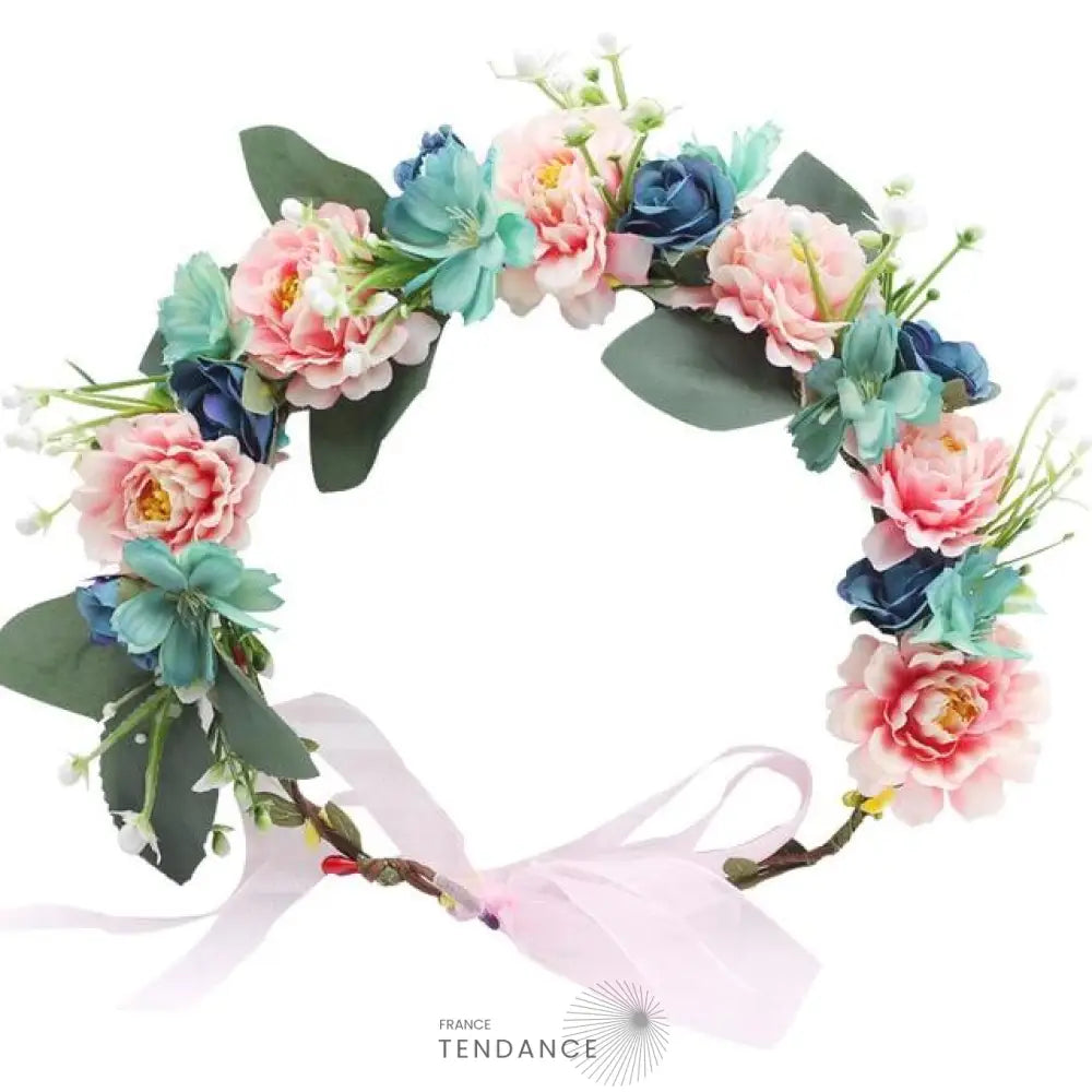 Couronne De Fleurs Mariage Cheveux | France-Tendance