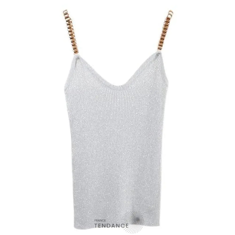 Débardeur Tricoté Brillant | France-Tendance