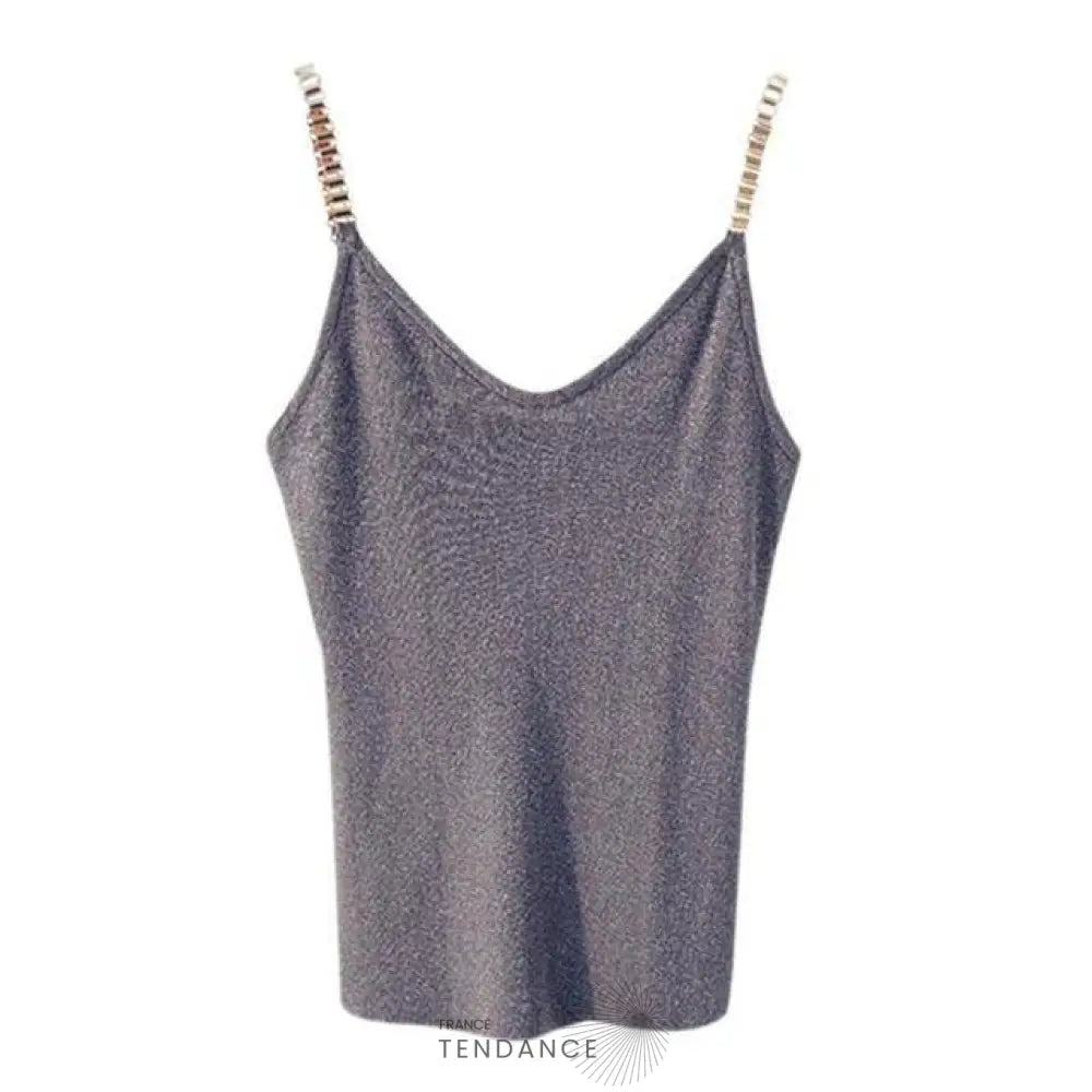 Débardeur Tricoté Brillant | France-Tendance
