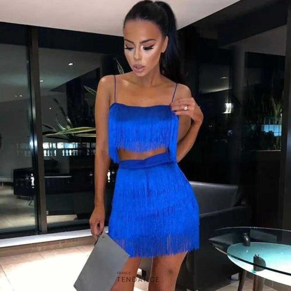 Ensemble Sofia 2 Pièces à Franges | France-Tendance