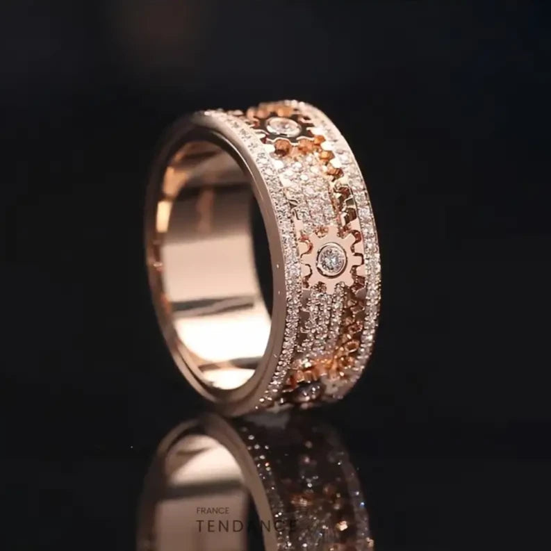 Eternity | Bague Rouages Du Temps Couleur Or Rose (Edition Limitée 100 Exemplaires)