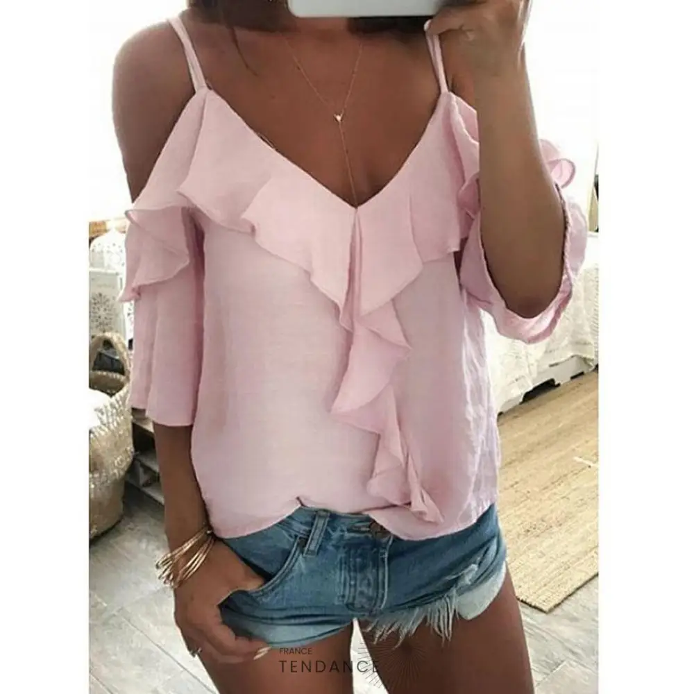 Haut Léger à Volants | France-Tendance