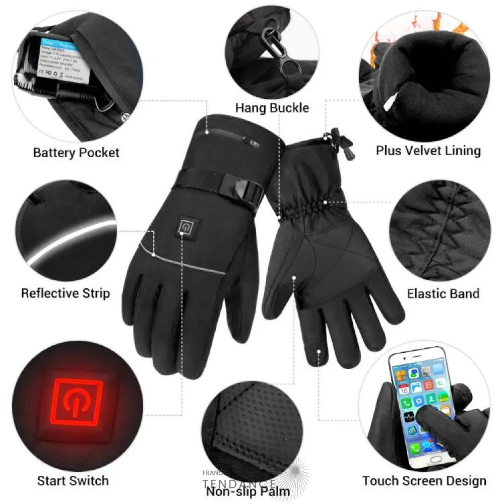 Gants électriques Chauffants Iwarm+™ | Double Batterie
