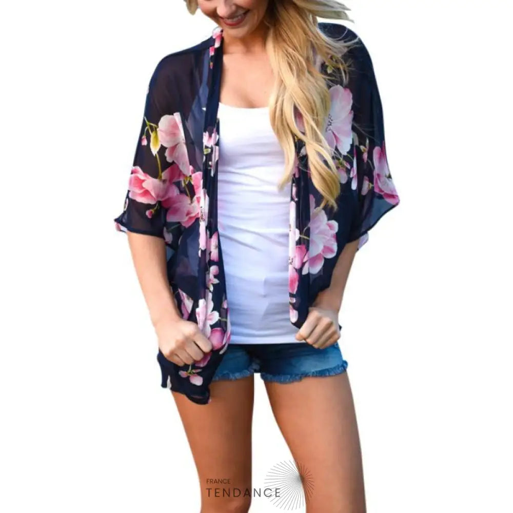 Kimono Vintage Fleuri | France-Tendance
