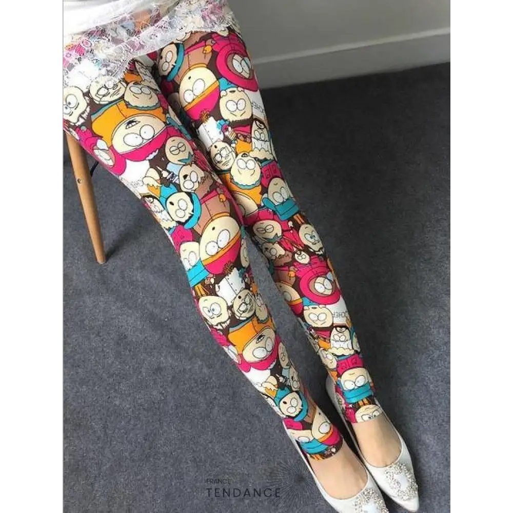 Legging Imprimé Dessins Animés | France-Tendance
