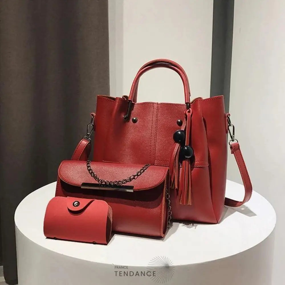 Lot De 3 Pièces Sac & Pochettes | France-Tendance