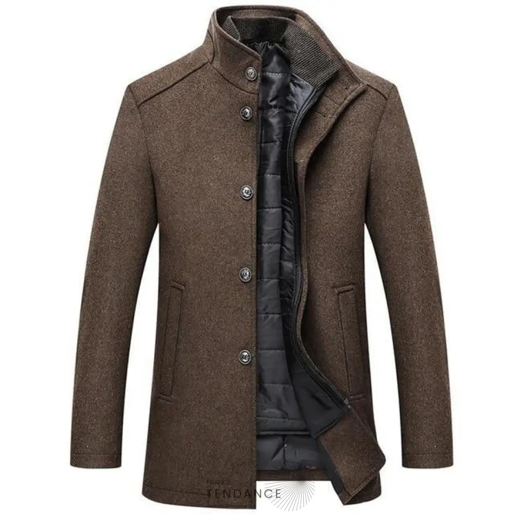 Manteau Coupe-vent En Laine | France-Tendance
