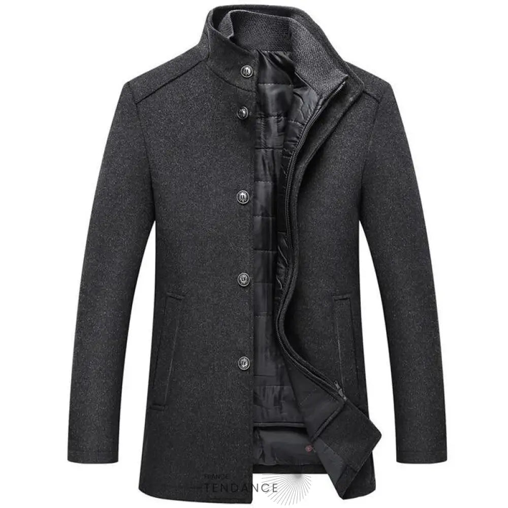 Manteau Coupe-vent En Laine | France-Tendance