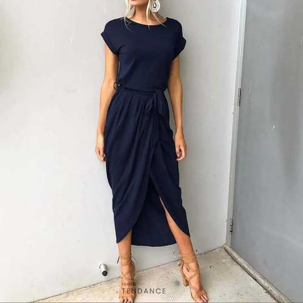 Maxi Robe Manches Courtes | France-Tendance