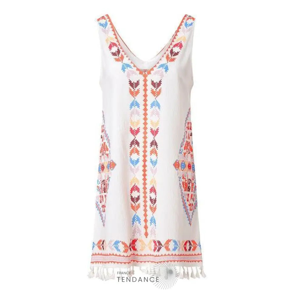Petite Robe Boho à Franges | France-Tendance