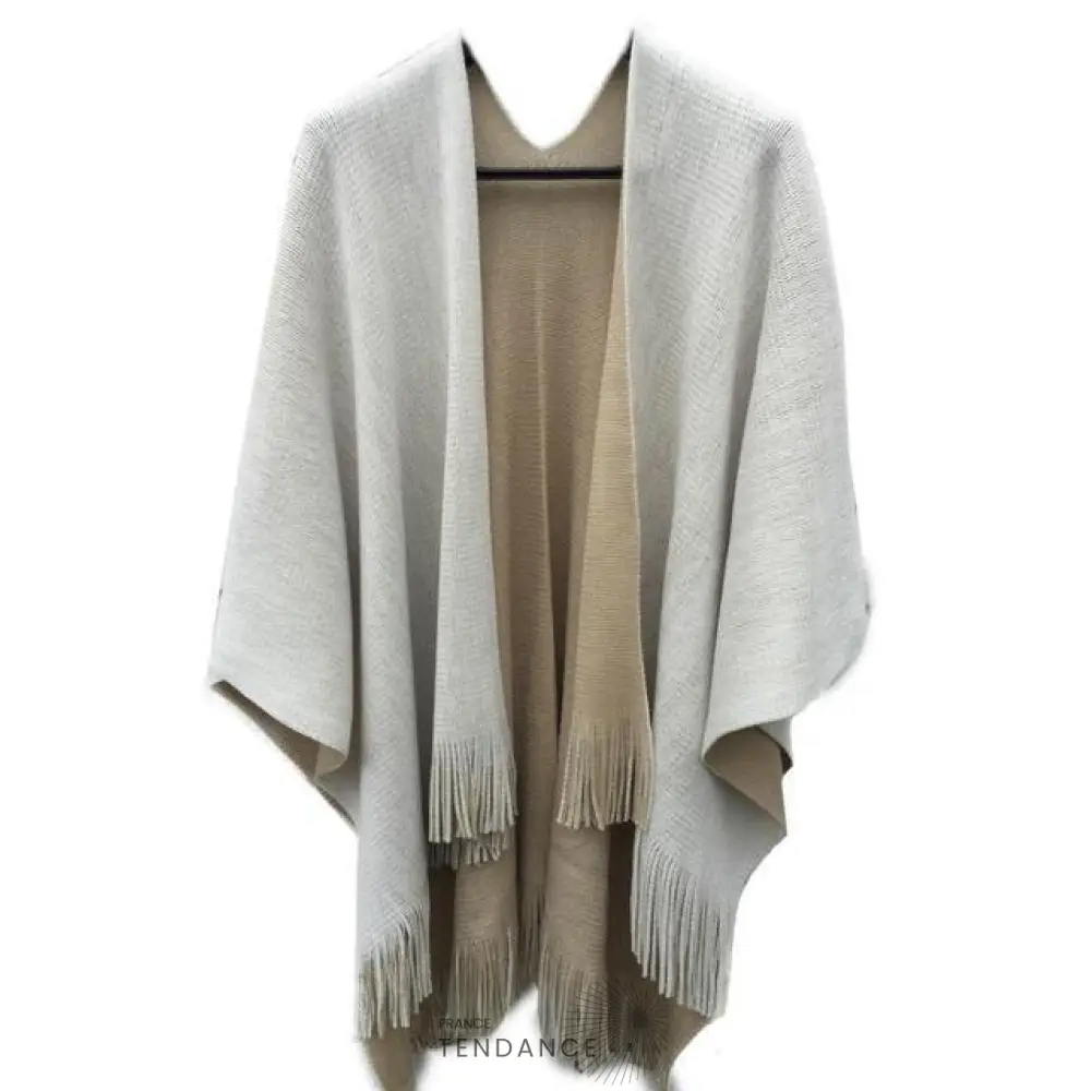 Poncho Asymétrique Réversible | France-Tendance