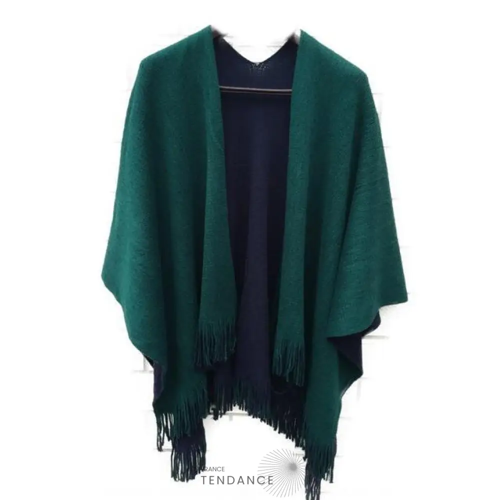 Poncho Asymétrique Réversible | France-Tendance