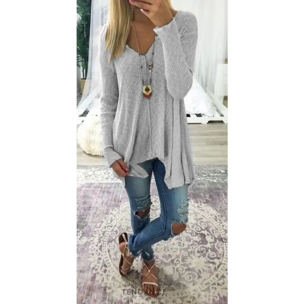 Pull Svetlana à Col v | France-Tendance