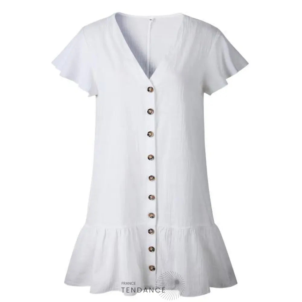 Robe à Boutons Bohème | France-Tendance