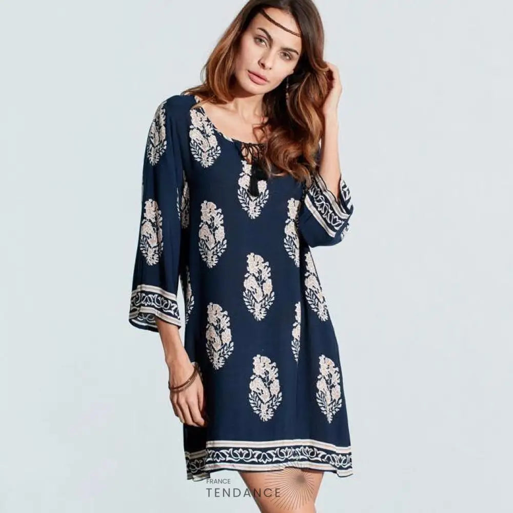 Robe Bohème Manches 3/4 | France-Tendance