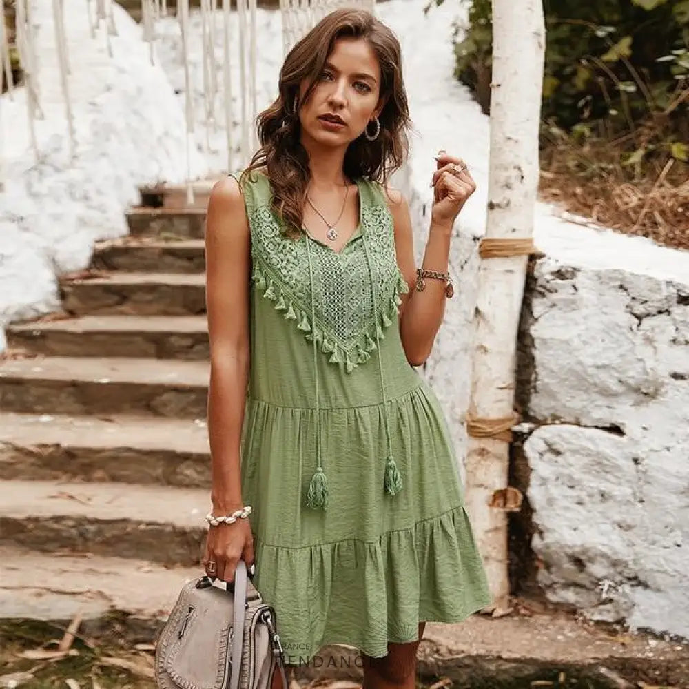 Robe Boho à Franges | France-Tendance
