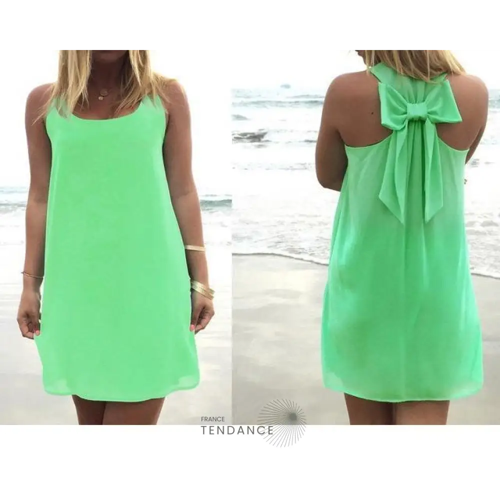 Robe D’été Noeud Papillon | France-Tendance