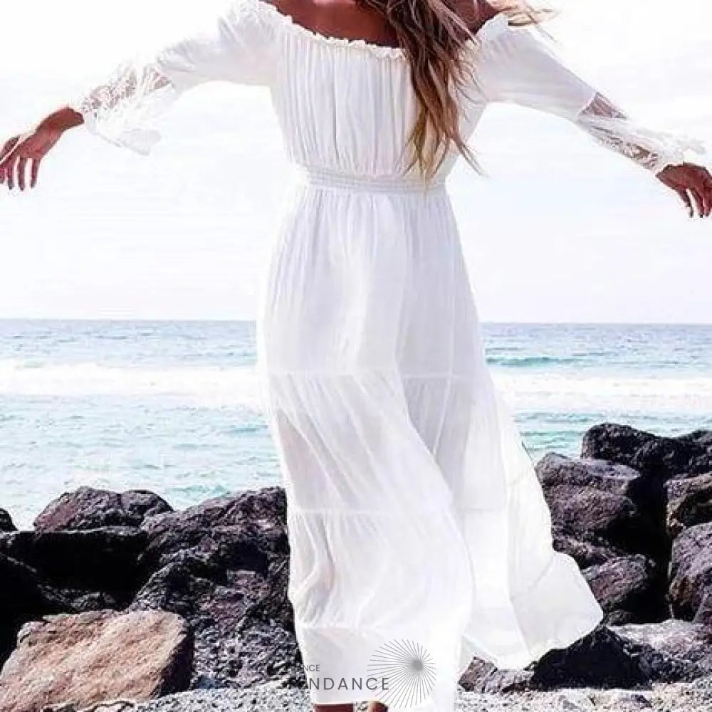 Robe Longue Col Bardot | France-Tendance