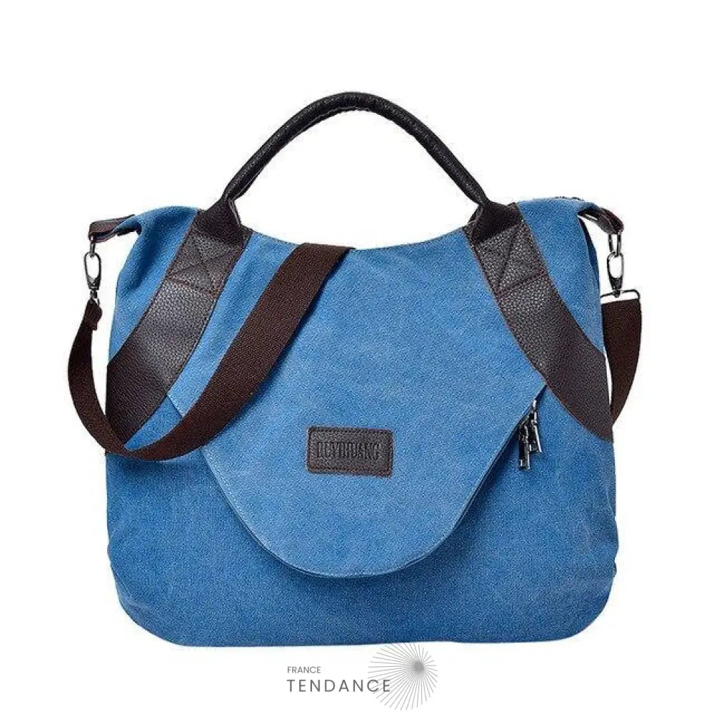 Sac Rétro En Toile Avec Bandoulière | France-Tendance