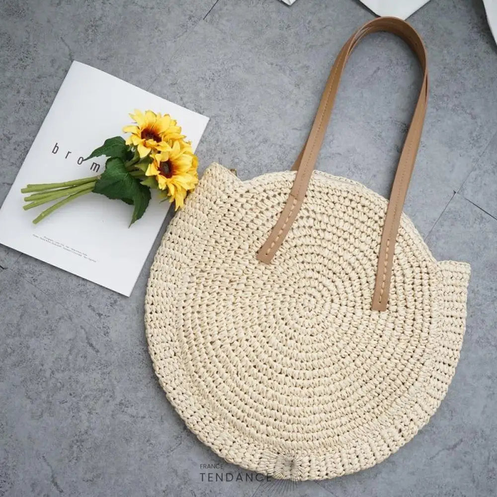 Sac Rond Effet Osier | France-Tendance