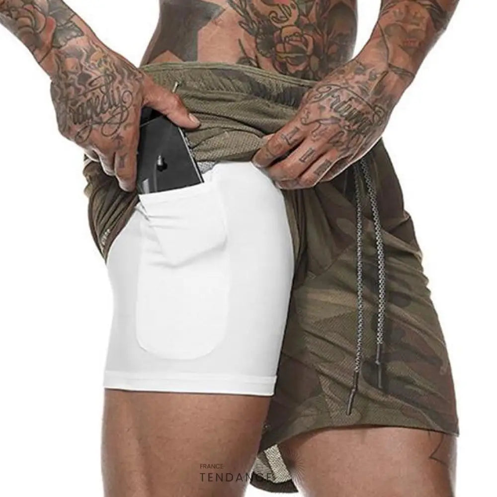Short De Sport 2 En 1 | France-Tendance
