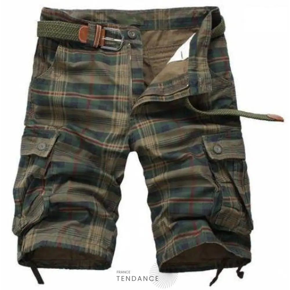 Short Quadrillé Décontracté | France-Tendance