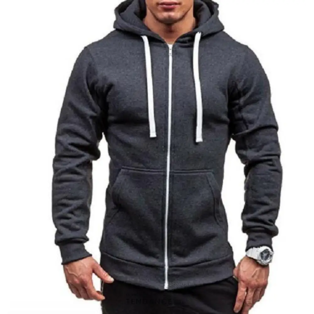 Sweat à Capuche Zippée | France-Tendance