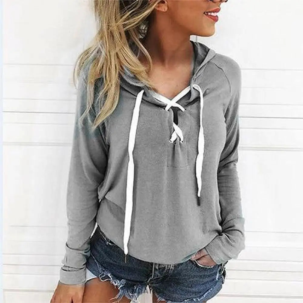 Sweat à Lacets - Nouvelle Collection | France-Tendance