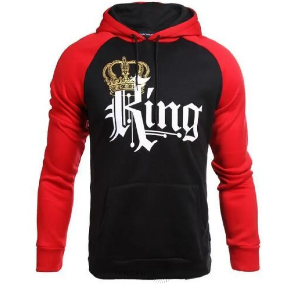 Sweats Couple - Rouge & Noir | France-Tendance