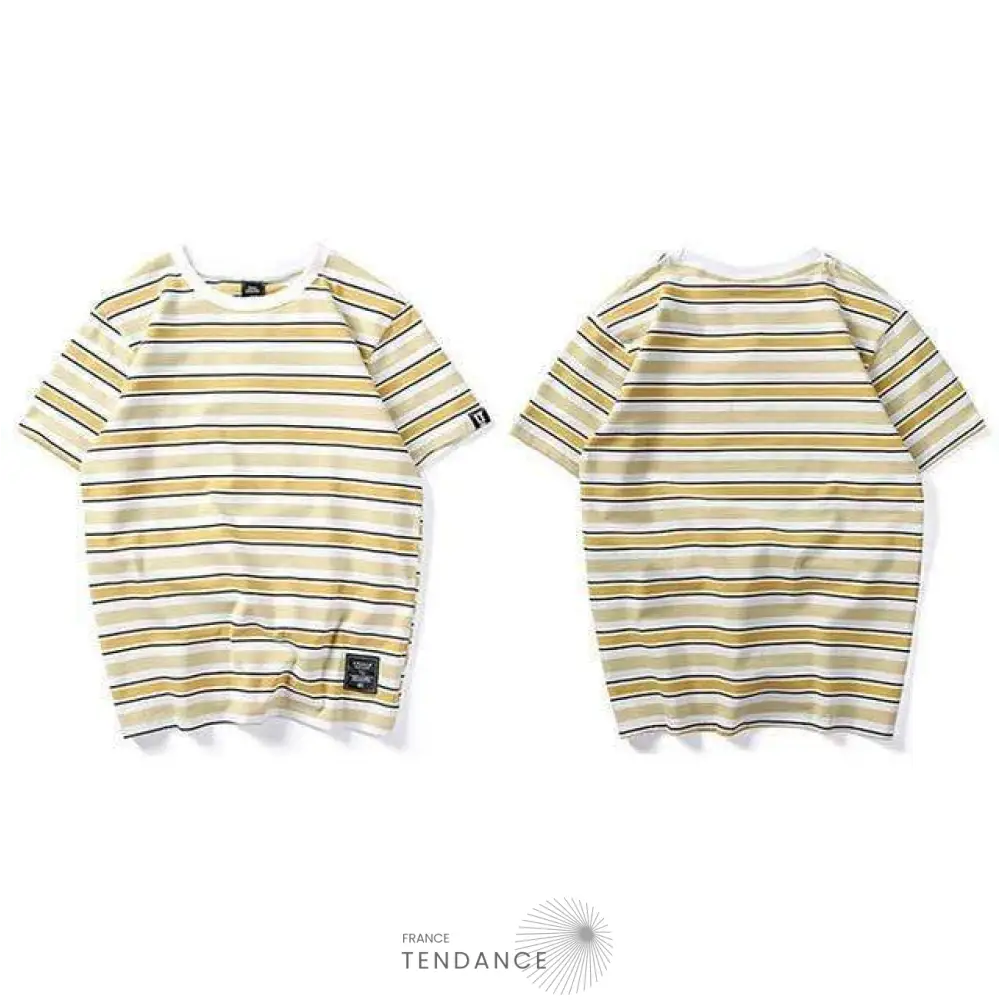 T-shirt Imprimé Stripe | France-Tendance