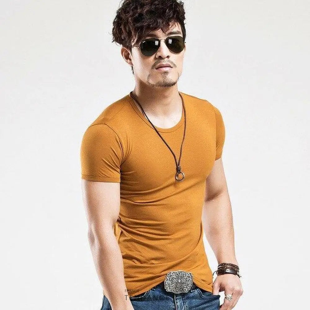 T-shirt Léger Col v | France-Tendance