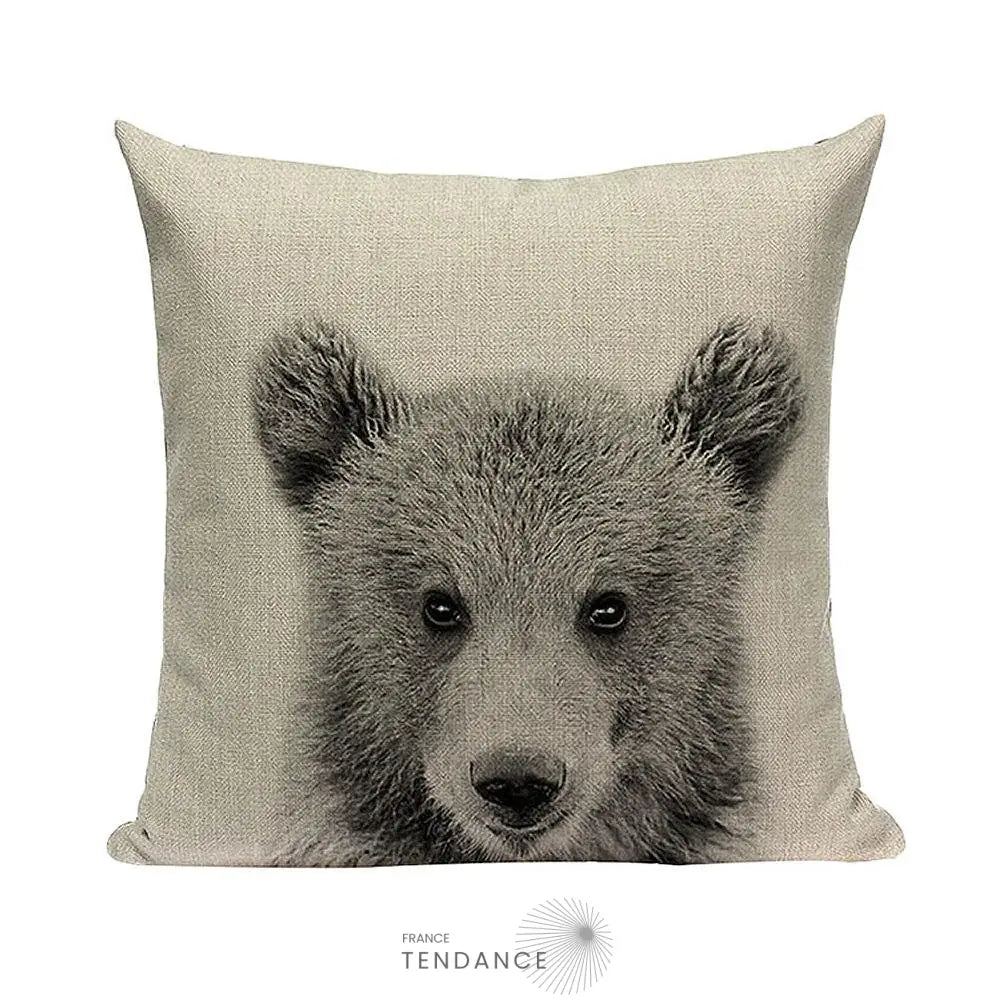 Taie De Coussin Décorative 45x45 - Série Bébés Animaux |