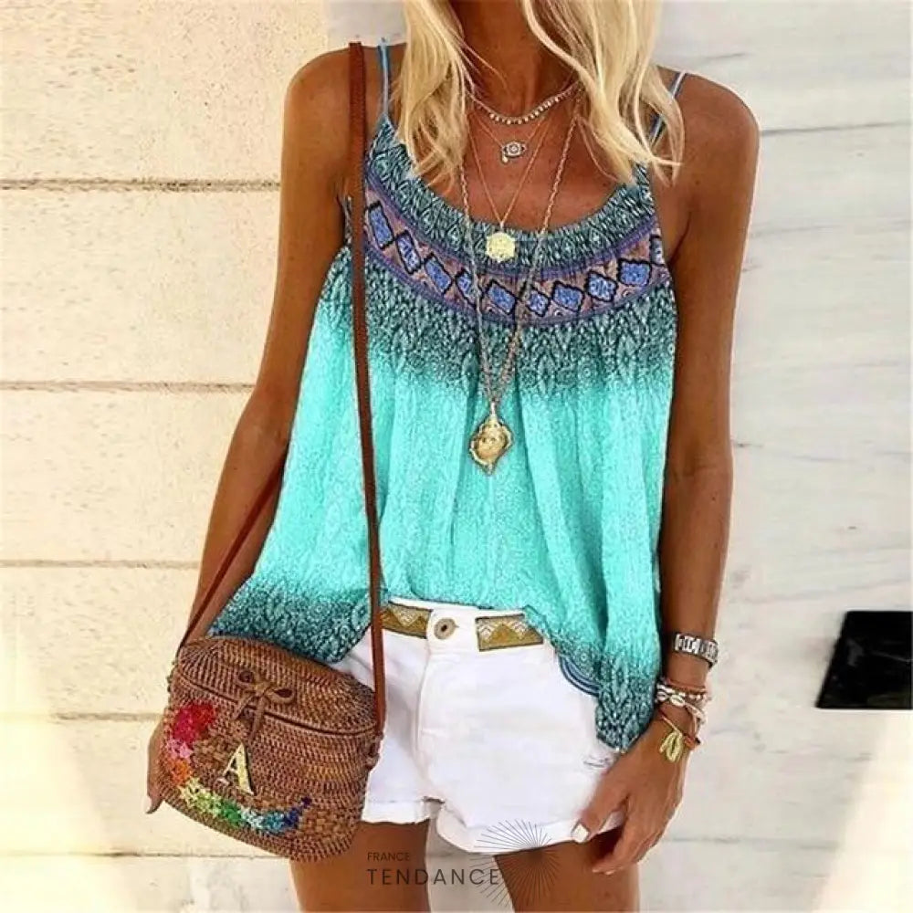 Top Bohémien à Motifs | France-Tendance