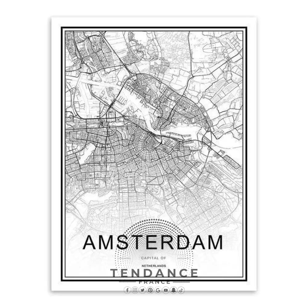 Affiche Holographique Amsterdam | France-Tendance